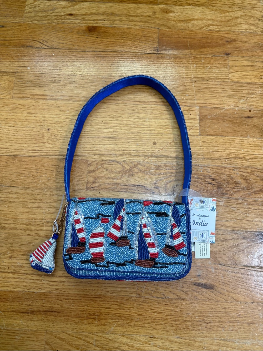 Viral Beaded Sailboat Shoulder Bag - Picture 1 of 2